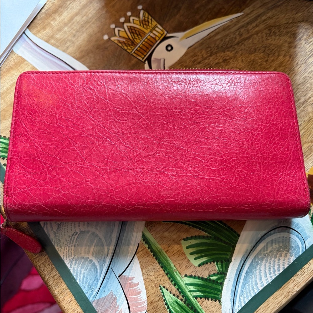 Balenciaga le City Long Leather Wallet Absolutely Gorgeous 🩷❤️🩷 - Picture 9 of 17